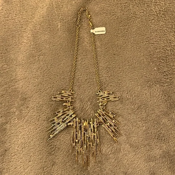 Alexis Bittar Navette Crystal Bib Necklace
